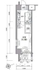 アイル芝浦東京ベイ 5階 間取り図