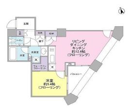 中目黒アトラスタワー 7階 間取り図