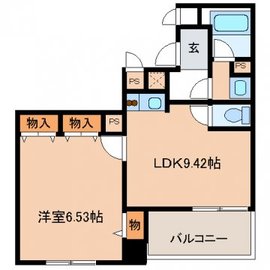 レジディア新川 606 間取り図