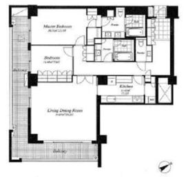 麻布第一マンションズ 604 間取り図