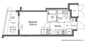 プラウドフラット白金高輪 803 間取り図
