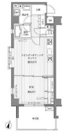 メゾンカルム西新宿 101 間取り図