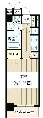 ノナプレイス渋谷神山町 212 間取り図