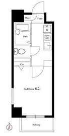 リクレイシア西麻布 2-1301 間取り図