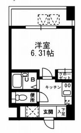 レジディア三越前 506 間取り図