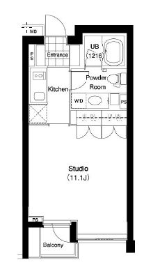 ル・シヤージュ神宮前 203 間取り図