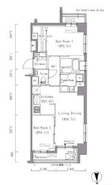 コンフォリア市谷薬王寺 305 間取り図