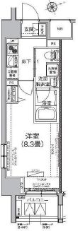 アイル芝浦東京ベイ 2階 間取り図