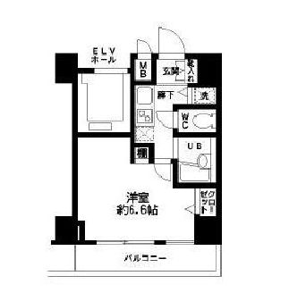 HF東日本橋レジデンス 906 間取り図