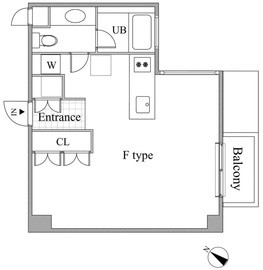 レジディア目黒2 209 間取り図