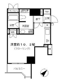 日本橋ヴォアール 3階 間取り図