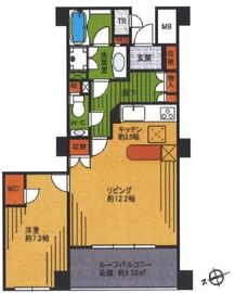 ライオンズガーデン四谷津の守坂 1階 間取り図