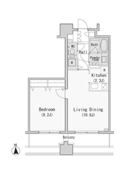 レジディア西麻布 306 間取り図