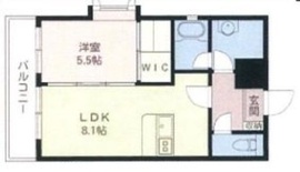 エスティメゾン麻布十番 1004 間取り図