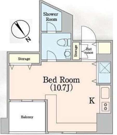 エスティメゾン麻布永坂 1001 間取り図