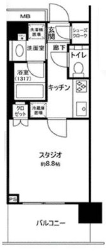 クロスエアタワー 4階 間取り図