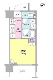 フレアージュ恵比寿 1002 間取り図