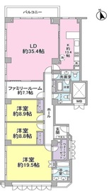 麻布マナー 204 間取り図