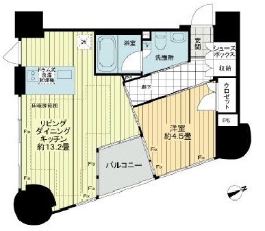 レグノ・プレミア高輪 10階 間取り図