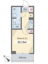 ダイヤモンドタワー西小山 705 間取り図