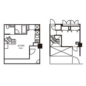 フルハウス代々木 101 間取り図