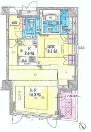 エストグランディールCARO赤坂 6階 間取り図