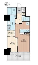 ルミナリータワー池袋 2階 間取り図