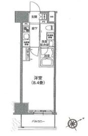 アイル芝浦東京ベイ 8階 間取り図