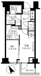 ブランズ六本木 4階 間取り図