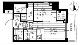 アジールコフレ中目黒 6階 間取り図