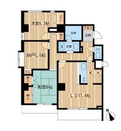 リエール若松町 101 間取り図