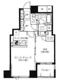 シティハウス月島駅前エアーズコート 3階 間取り図