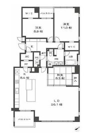 代官山桜の丘 104 間取り図