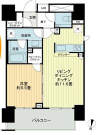 クラッシィスイート赤坂 2階 間取り図