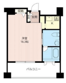 レジデンスシャルマン月島 1020 間取り図