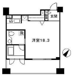 レジデンスシャルマン月島 10F2 間取り図