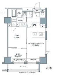 パークハビオ東中野 1003 間取り図