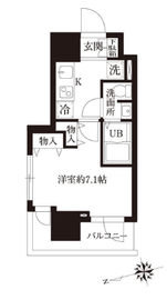 レジディア大森2 301 間取り図