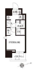 レジディア大森2 607 間取り図