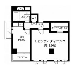 ヒルクレスト代官山 201 間取り図