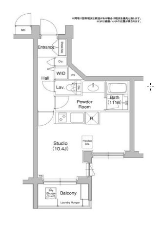 コンフォリア原宿 308 間取り図
