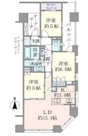 ブリリア千代田左衛門橋 7階 間取り図