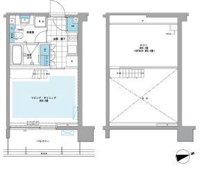 プライムアーバン芝浦LOFT 303 間取り図