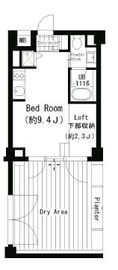 JMFレジデンス世田谷三宿 107 間取り図