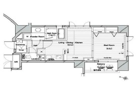 レックス赤坂レジデンス 11階 間取り図