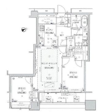 アトラスタワー西新宿 16階 間取り図