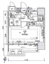 ガリシア九段下ライズ 9階 間取り図