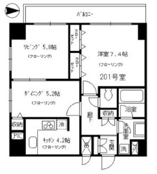 ガーデンクレスト 301 間取り図