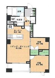 シティハウス月島駅前エアーズコート 4階 間取り図