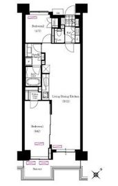 ブリリアイスト三軒茶屋アイビーテラス i317 間取り図